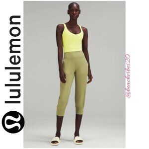 LULULEMON ATHLETICA Align High-Rise Cropped Jogger Bronze Green 8 EUC LL-207